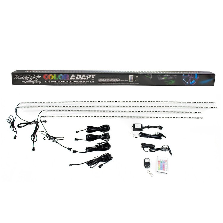 RSUKIT ColorADAPT Adaptive RGB LED Aluminum Solid Underbody Kit, w/ Key Card RGB Remote, w/ Retail Box