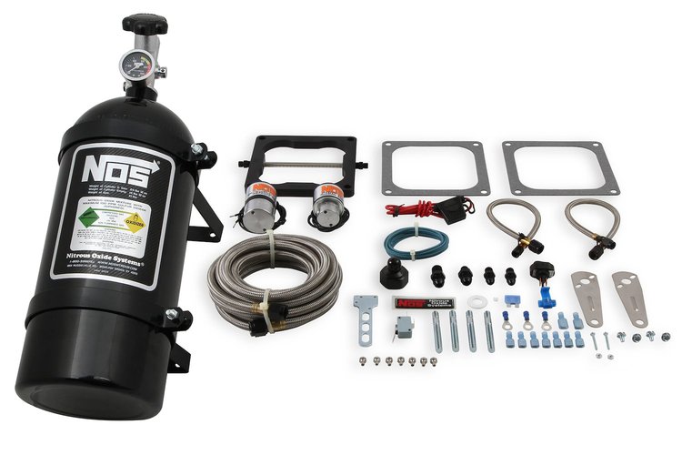 Big Shot Wet Nitrous System 4150 Square Bore 4-bbl Carburetor 10-lb. Black Bottle