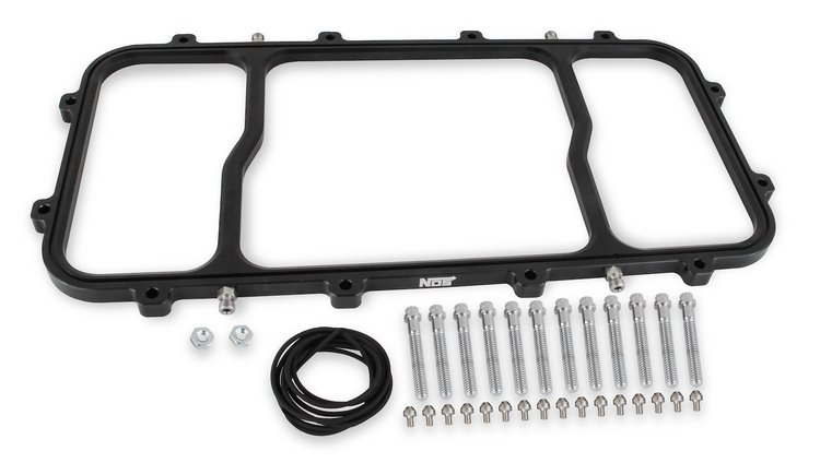 Dry Nitrous Injector Plate for GM LS with Holley Hi-Ram Intake Manifold
