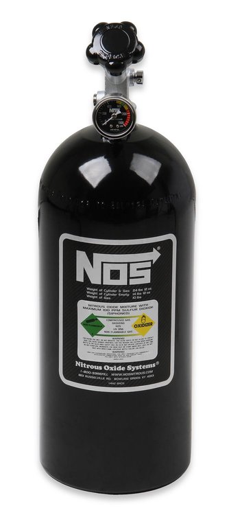 Nitrous Bottle 10 lb. Black Finish