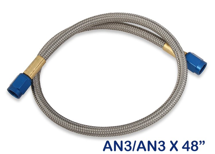 Stainless Steel Braided Nitrous Hose -3AN | -3AN