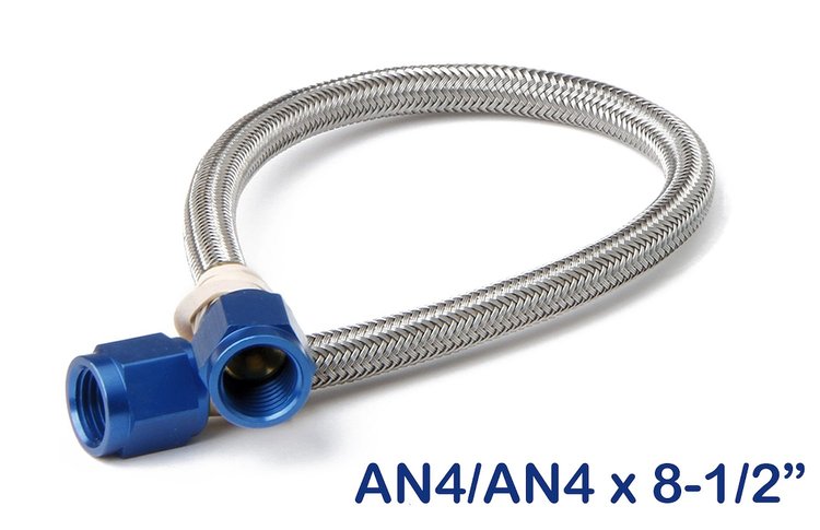 Stainless Steel Braided Nitrous Hose -4AN | -4AN