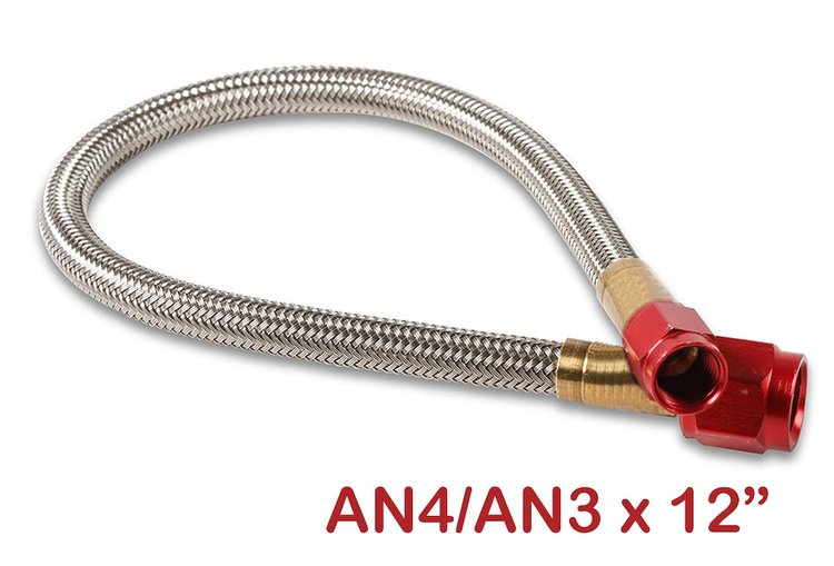Stainless Steel Braided Fuel Hose -3AN | -4AN
