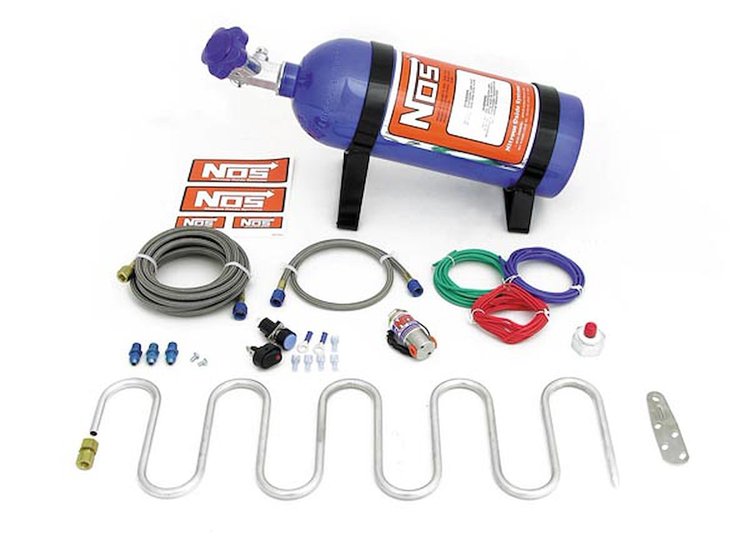 Cobra Cooler Intercooler Spray Bar Kit with 5 lb. Nitrous Bottle [Aluminum, Adjustable]