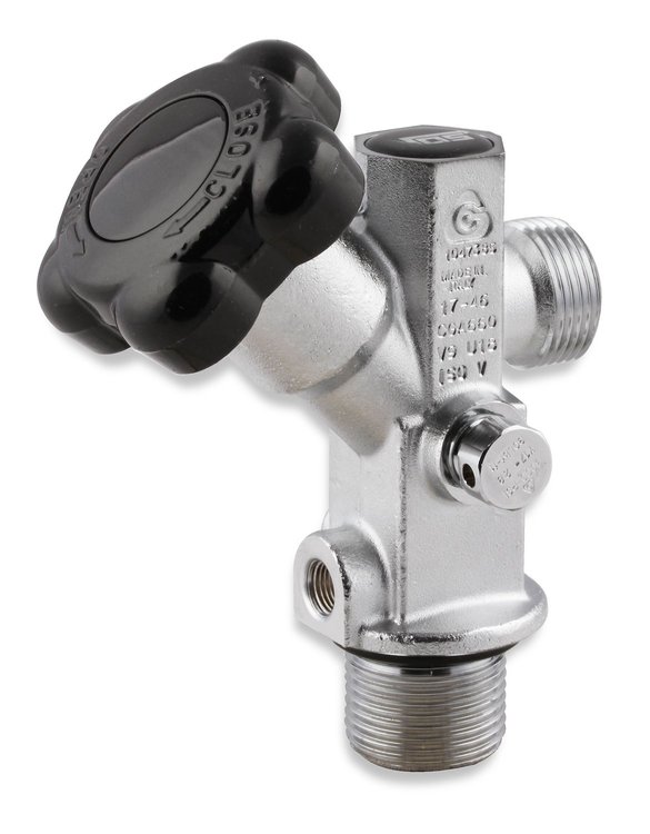 Super Hi-Flo Nitrous Bottle Valve for 5 lb. and Larger NOS Bottles