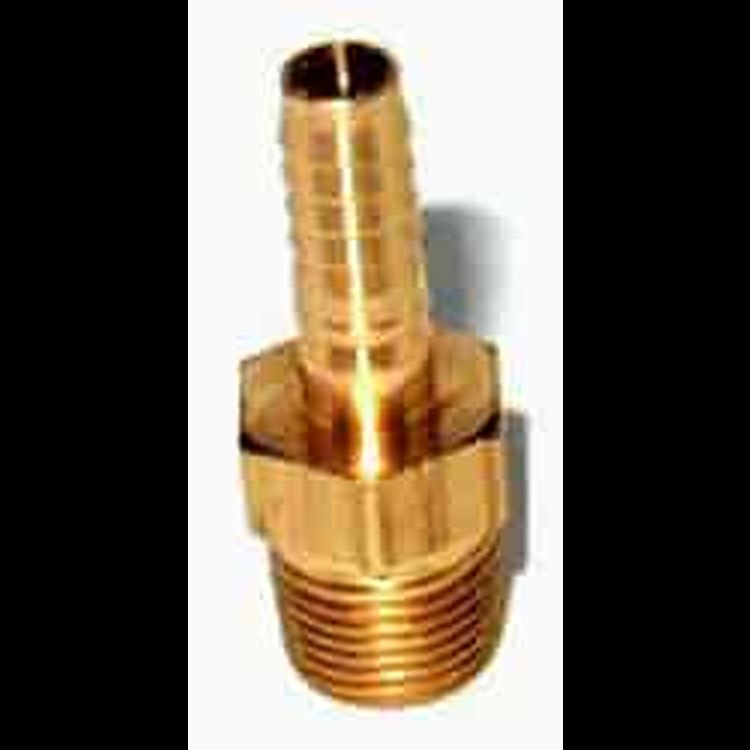 Brass Hose Connection Adapter 1/8" NPT to 1/4" Hose