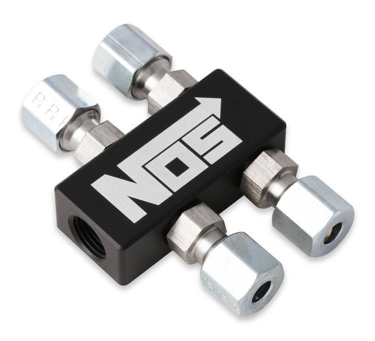 Distribution Block [(1) 1/8 in. NPT In, (4) 3/16 in. Compression Out]