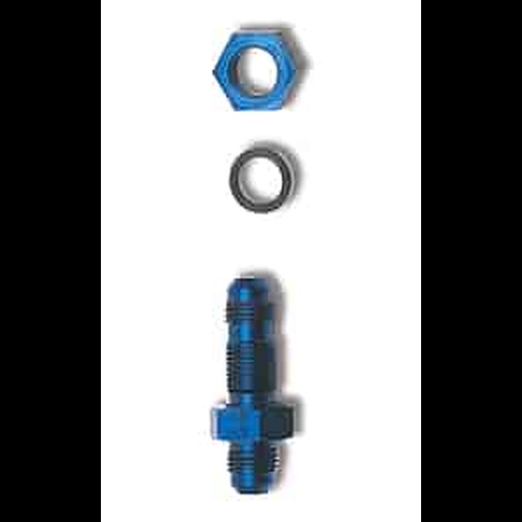 6AN FLARE BULKHEAD-BLUE