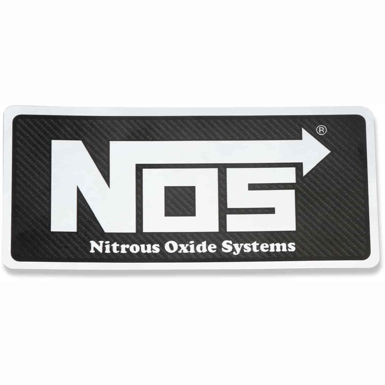 Small NOS Contingency Decal [Carbon Fiber Printed Vinyl]