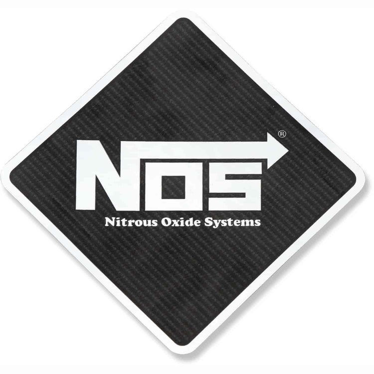 NOS Diamond Shaped Decal [Carbon Fiber Printed Vinyl]
