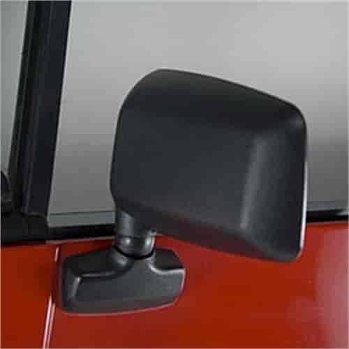 Driver's Side Black Door Mirror for 1987-1995 Jeep Wrangler YJ