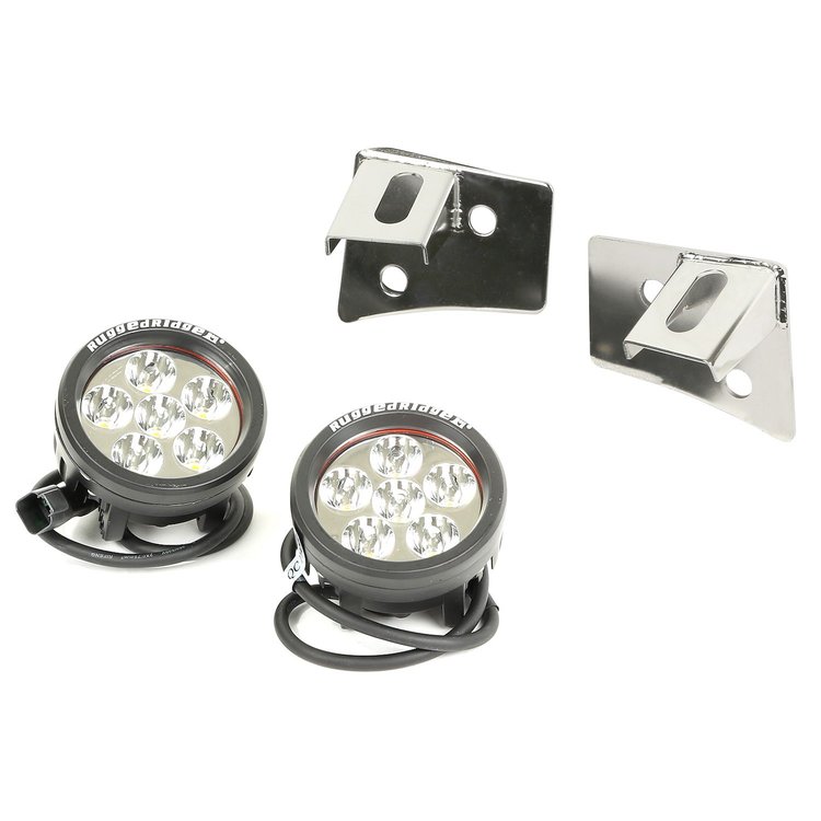 Windshield Mount Stainless Steel Light Kit for 2007-2018 Jeep Wrangler JK