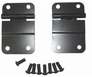 11207.01 Tailgate Hinge Kit for 1976-1986 Jeep CJ (Black)