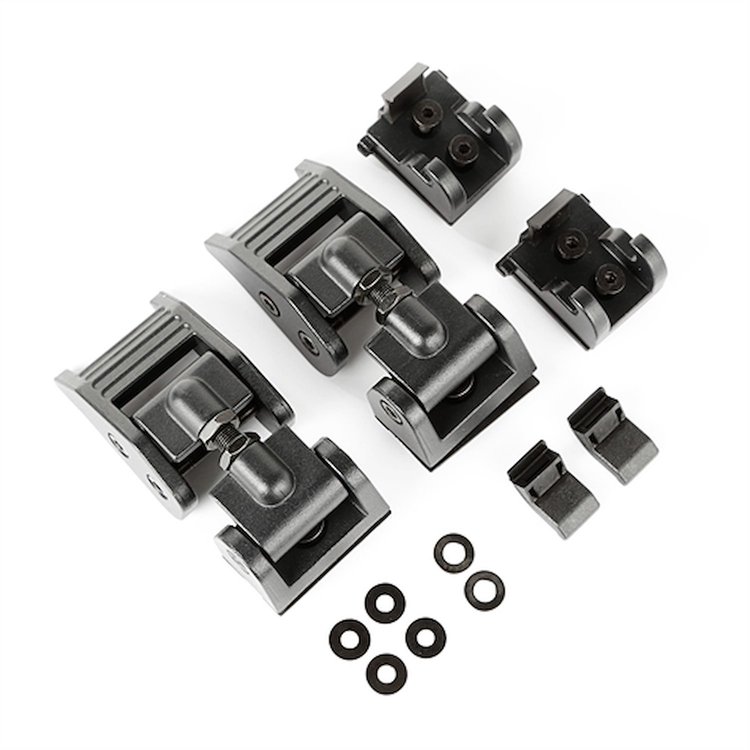 Black Hood Catch Kit for 2018 Jeep Wrangler JL and Unlimited Models