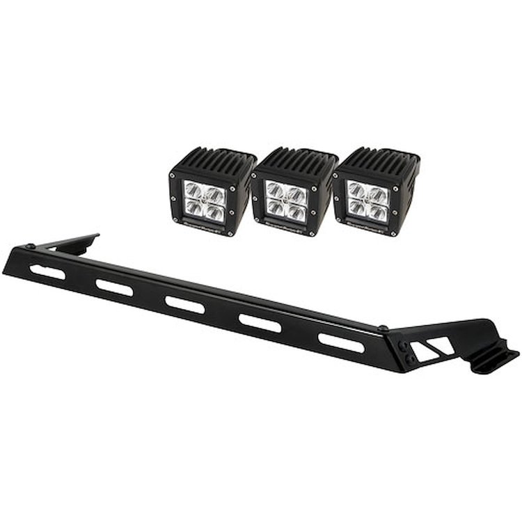 HOOD LIGHT BAR 3 SQR LEDS