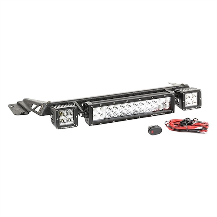 HOOD LIGHT BAR KIT BLACK