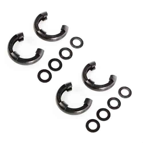 D-RING ISOLATOR KIT BLACK