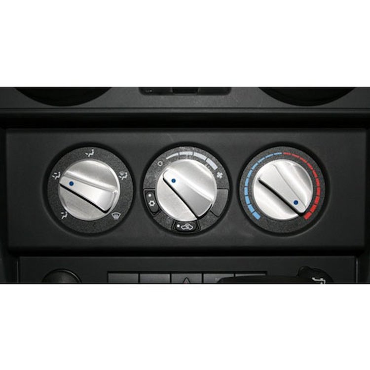 Aluminum Climate Control Knob Kit for 2007-2010 Jeep Wrangler JK