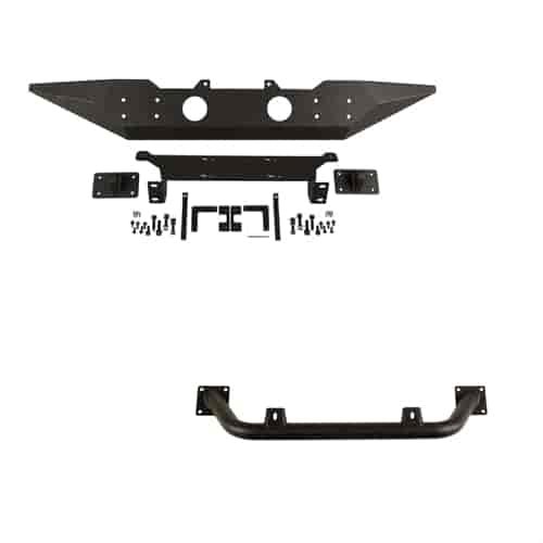 Spartan Standard Clearance Front Bumper with Overrider Bar Promo for 2007-2018 Jeep Wrangler JK