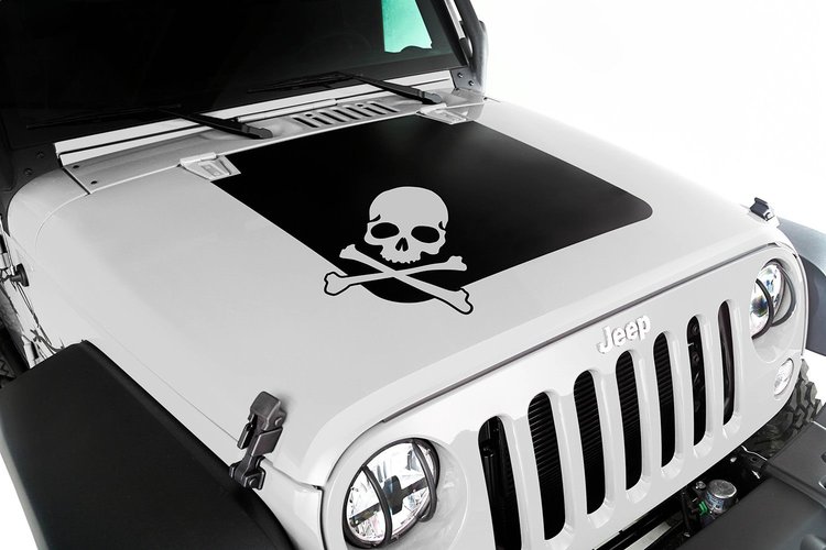HOOD DECAL SKULL 07-16