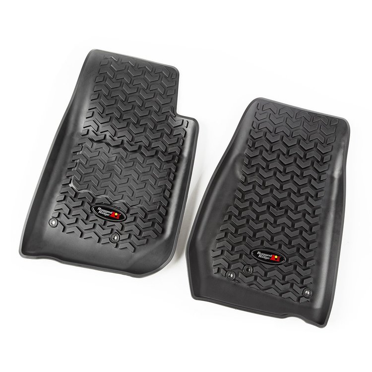 All Terrain Front Floor Liners for 2007-2018 Jeep Wrangler JK