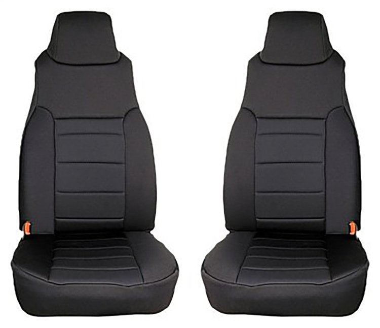 Neoprene Front Seat Covers for 1997-2002 TJ Wrangler [Black]