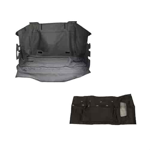 C3 Cargo Cover with Tailgate Cover Promo for 2007-2018 Jeep Wrangler JK 2-Door Without Subwoofer