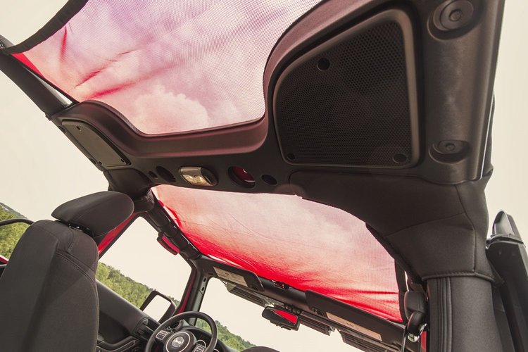 Eclipse Full Sun Shade for 2007-2018 Jeep JK 2-Door Wrangler [Red]