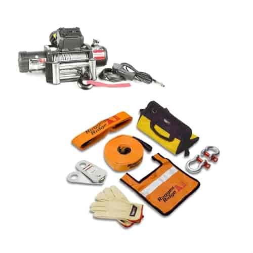 9500 Lb. Nautic Cable Winch with Recovery Gear Kit