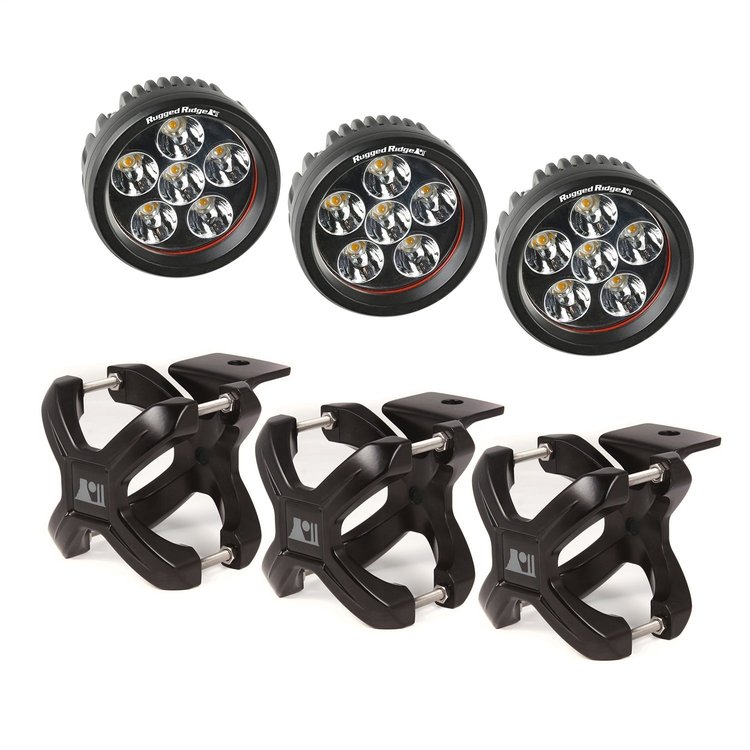 X-CLAMP RND LED KIT BLK 3