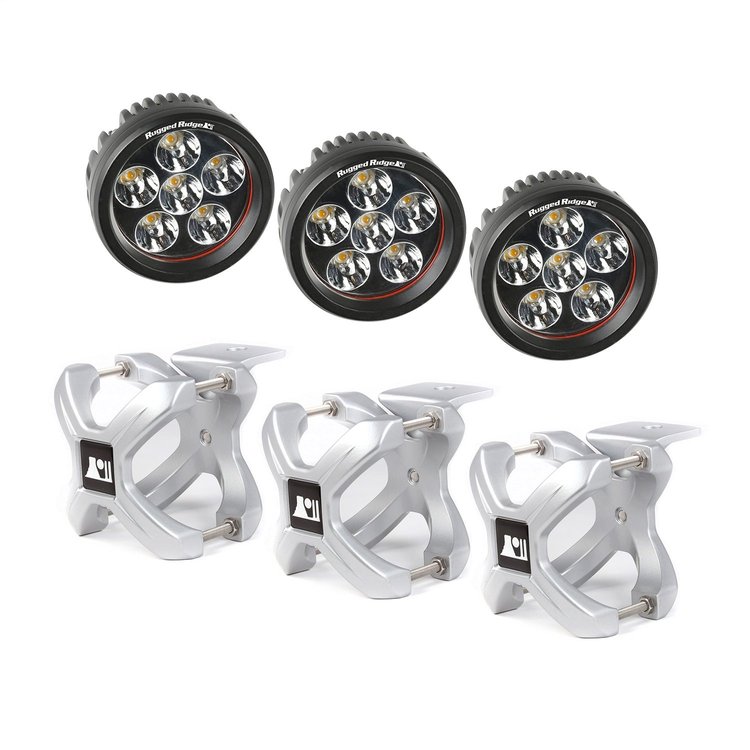 X-CLAMP RND LED KIT SLV 3