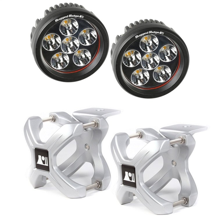 SMALL X-CLAMP & ROUND LED
