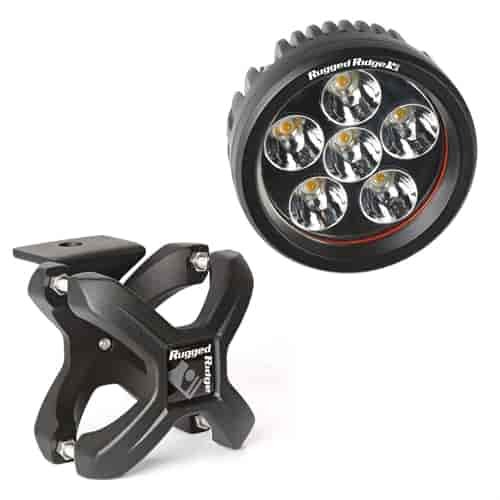 SMALL X-CLAMP & ROUND LED