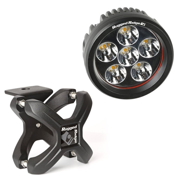 LARGE X-CLAMP & ROUND LED