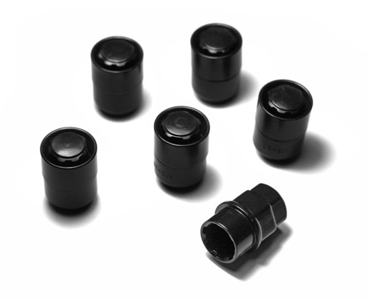 Locking Wheel Lug Nuts, Set of 5 [Black, 1/2 in.-20]