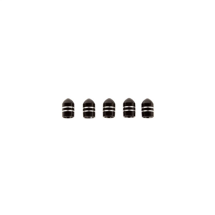 Aluminum Valve Stem Caps - Black Finish