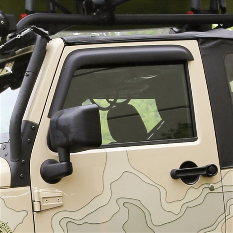WINDOW VISOR REAR BLK