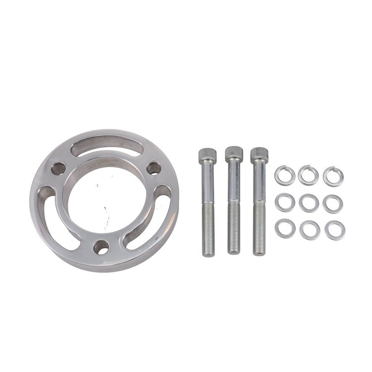 10089P Gilmer Style Crank Pulley Spacer, 5/8 Inch, 2 3/4 Inch Bolts, Polished