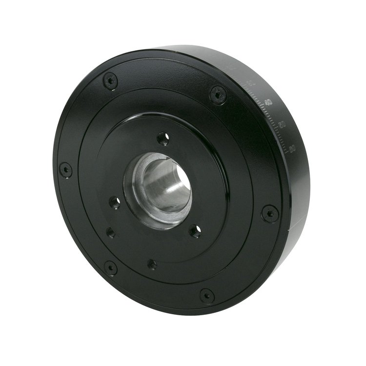 31004 Harmonic Balancer/Damper, Chevy Big Block 396-427, Gloss Black 8"