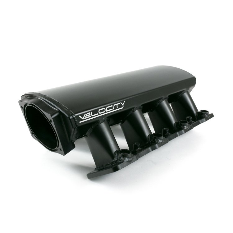 81001BK Velocity Angled Low-Profile Intake for GM Gen III/IV LS Engines [Black]