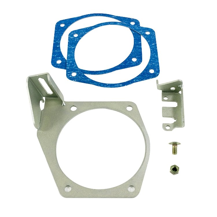 81013SL Throttle Cable Bracket, TSP Velocity LSX, Silver