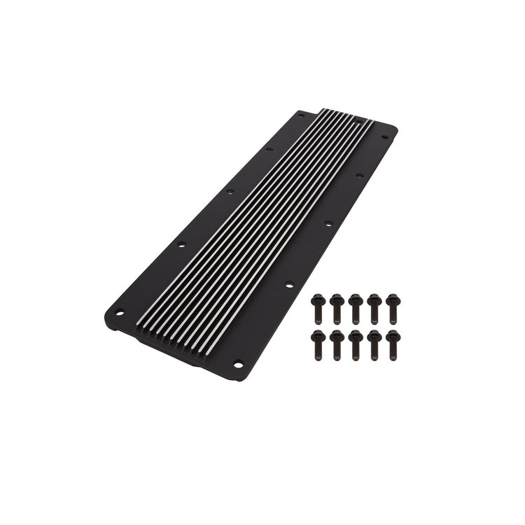 81046BK Valley Cover, GM LS2/LS3/LS7/LSX Finned, Black