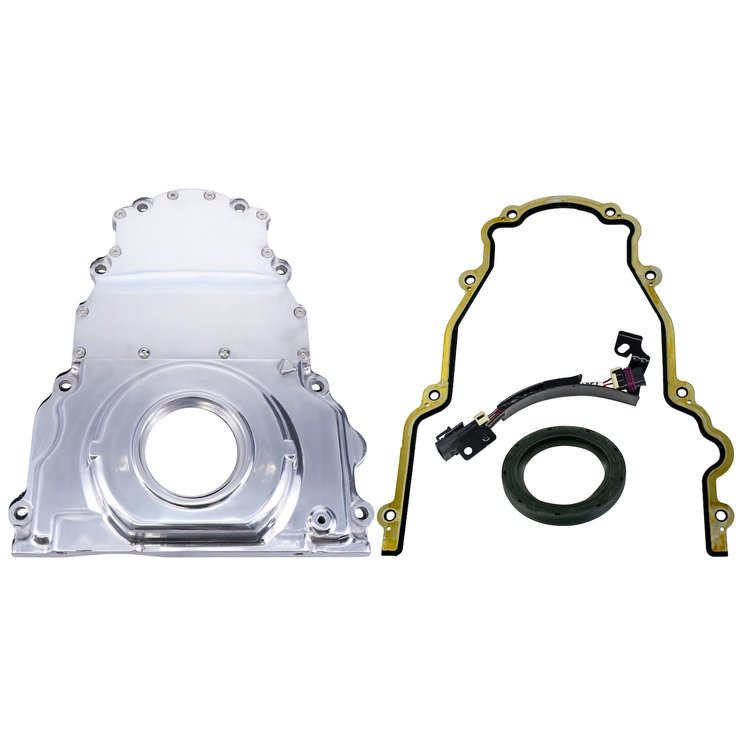 81055P Timing Cover, LS1/LS6, Polished Aluminum