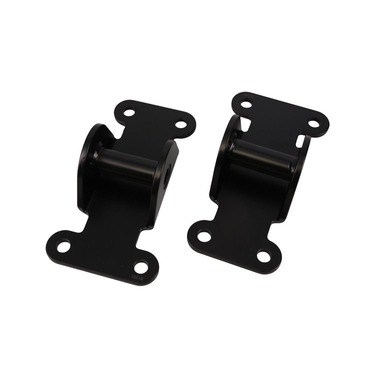 81107BK Chevy V8 Solid Steel Frame Pad Black Engine Mounts