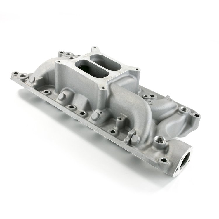 84001 Aluminum Dual Plane Intake Manifold for Small Block Ford 260, 289 & 302 ci. Engines [Satin]