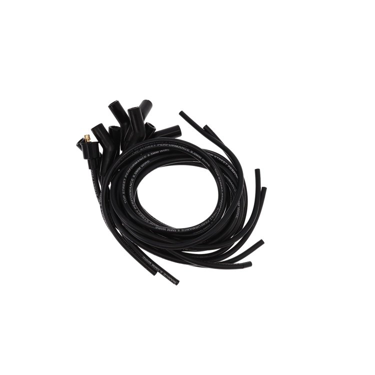 85035 Universal Ignition Wires, 8.5mm Black, 135 Deg. Plug Boots