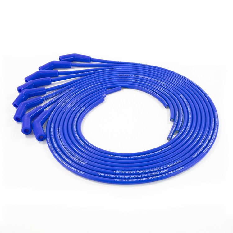 85635 Universal Ignition Wires, 8.5mm Blue, 135 Deg. Plug Boots