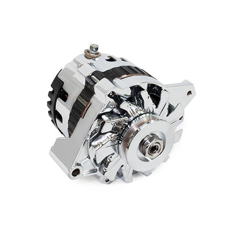 ES1002C Alternator, GM CS130 V-Belt 110 Amps, Chrome