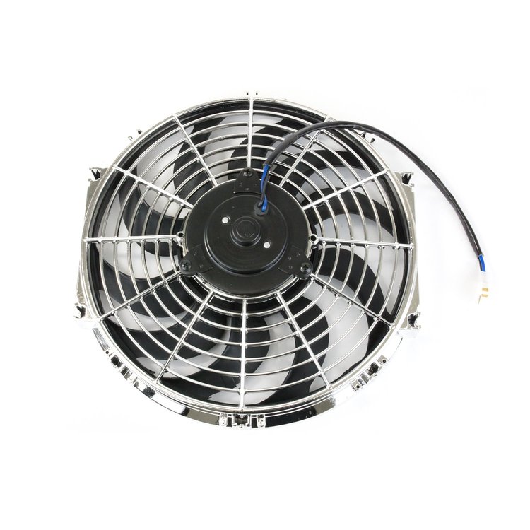 HC6103C Universal Radiator Fan, S-Blade, 12" Chrome