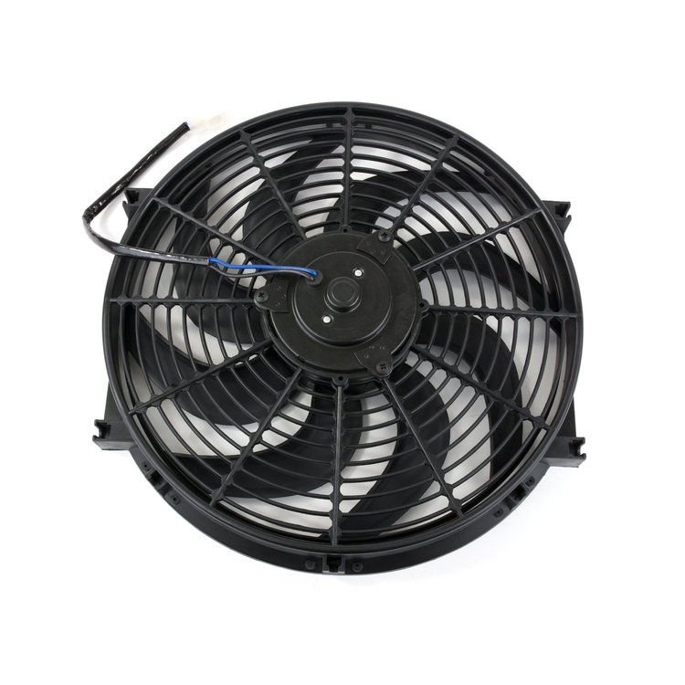 HC6104 Universal Radiator Fan, S-Blade, 14" Black